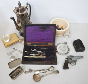 Lot 171 - Mixed Lot of Antique and Vintage Items inc Mid-19thC Simpson Hall & Lot 171 - Mixed Lot of Antique and Vintage Items inc Mid-19thC Simpson Hall &
