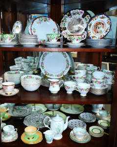 Lot 3 - Large Group China inc Royal Stafford Olde English Garden 6 setting dinne