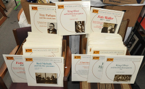 Lot 11 - Large lot 2 x boxes heaps vintage c1980s Australian Vintage Jazz Archiv