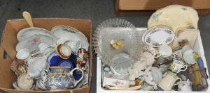 Lot 12 - 2 Boxes Ceramics & Glass inc Aust Pottery, Serving ware, Cups, Sauc Lot 12 - 2 Boxes Ceramics & Glass inc Aust Pottery, Serving ware, Cups, Sauc