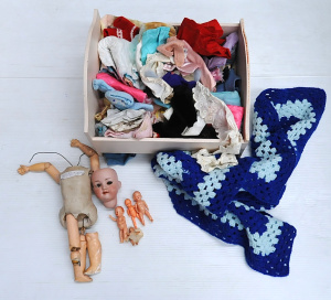 Lot 23 - Group lot of Dolls & Items inc c1910 Armand & Marseille Bisque Lot 23 - Group lot of Dolls & Items inc c1910 Armand & Marseille Bisque