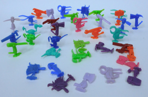 Lot 27 - Large Group Lot of Kellogg's Tooly Birds Cereal Toys, Most in Very Good