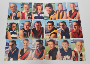 Lot 31 - Lot of 1964 Mobil Footy Photos Cards (VFL) - Mixed Condition Lot 31 - Lot of 1964 Mobil Footy Photos Cards (VFL) - Mixed Condition
