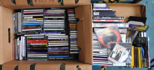 Lot 44 - 2 x Boxes of Mixed CDs, DVD & Cassettes incl The Beatles, Milli Van