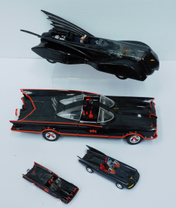 Lot 86 - 4 Die-cast scale models of various Batmobiles by Corgi and Matchbox Lar Lot 86 - 4 Die-cast scale models of various Batmobiles by Corgi and Matchbox Lar