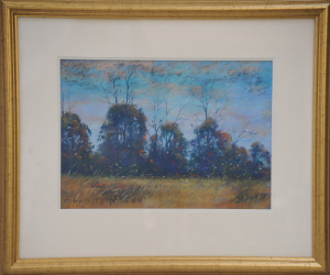 Lot 102 - Julie Lundgren-Coulter (1952 - ) Gilt framed Pastel - Tango in the Tre Lot 102 - Julie Lundgren-Coulter (1952 - ) Gilt framed Pastel - Tango in the Tre