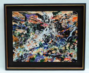 Lot 107 - Karlis Mednis (1910 - 1999) Framed Oil Painting - Abstract - Unsigned,