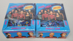 Lot 124 - 2 x unopened Point of Sale Boxes of Star Trek Next Generation Bubble G