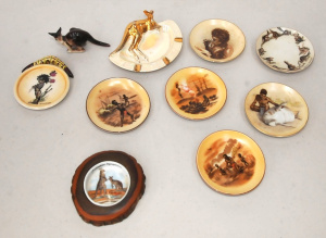 Lot 160 - Group of Australiana Porcelain inc Wembley Kangaroo Ash Tray15cm W (AF Lot 160 - Group of Australiana Porcelain inc Wembley Kangaroo Ash Tray15cm W (AF