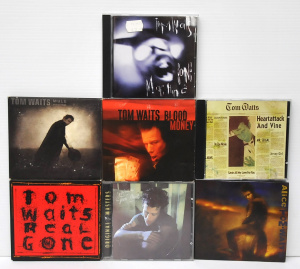 Lot 161 - 7 x Tom Waits CD Albums - Heartattack & Vine, Mule Variations, Blu