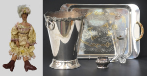 Lot 171 - Mixed Group lot inc Vintage Handmade & Painted Canvas Doll with pe Lot 171 - Mixed Group lot inc Vintage Handmade & Painted Canvas Doll with pe