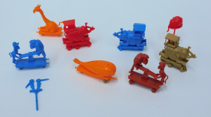 Lot 174 - Group lot of Kellogg's Zoo Choo Train cereal toys most in very good co