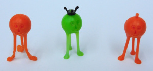 Lot 184 - 3 x Kellogg's Kingly Crater Critter Cereal Toys c1968 - 1 Complete wit