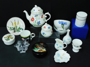 Lot 192 - Group lot modern china inc Villeroy & Boch Persia Coffee Pot & Lot 192 - Group lot modern china inc Villeroy & Boch Persia Coffee Pot &