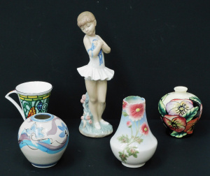 Lot 200 - Mixed group ceramics inc Lladro Nao Ballet Girl Model 196 30cm H, Fran