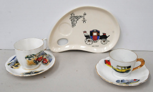 Lot 209 - Small Group Lot of Vehicle Themed China inc Royal Staffordshire by Cla