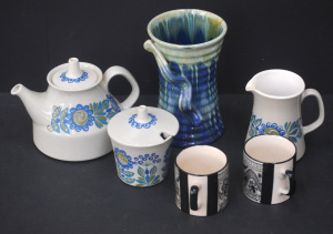 Lot 213 - Group lot of Ceramics inc 3 pce Norwegian Figgjo flint for Viking - C