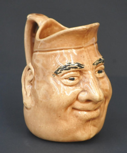 Lot 220 - Bendigo Pottery Brown Glazed Face Jug, Circular Factory Mark 'Bendigo Lot 220 - Bendigo Pottery Brown Glazed Face Jug, Circular Factory Mark 'Bendigo