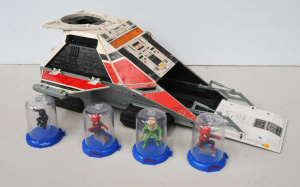Small lot incl toys, Dynaman Dyjupiter Flying Fortress Toy & 4 x MARVEL S
