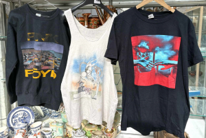 3 x vintage band tops - black Pink Floyd sweat shirt, white tank top & Roger