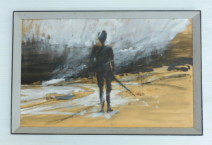 Lawrence Daws (1927 - 2025) Attributed - Framed Ink & Wash - Preliminary Stu