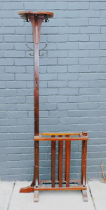 Vintage Arts & Crafts Blackwood small sized Hall Stand - tall Hat & Coat Vintage Arts & Crafts Blackwood small sized Hall Stand - tall Hat & Coat