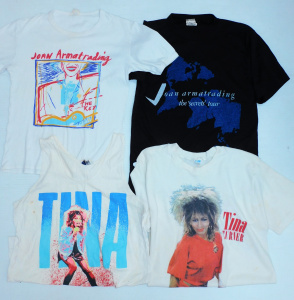 Lot 17 - 80s Tour merch tops from Tina Turna and Joan Armatrading (2 each)