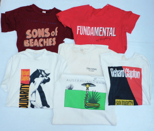 Lot 19 - 80s Australian and NZ musicians' tour merch tops inc Tim Finn, Mental a