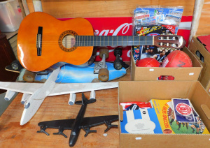 Lot 30 - Lot Mixed Items incl Classical Guitar, Longboards some w Reverse Pin Tr