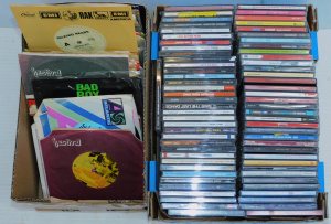 Lot 36 - Large group lot CD soundtracks and 45 RPM vinyls inc Talking Heads, Are