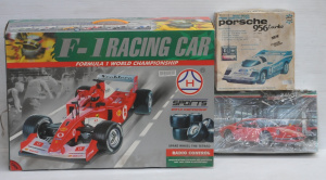 Lot 71 - Group lot of boxed scale cars inc 18 scale RC F1 Racing Car by Daied (
