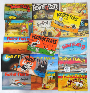 Lot 104 - Group Vintage Footrot Flats books by Murray Ball numbers 1 to 18 inclu