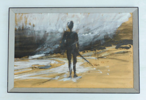 Lot 113 - Lawrence Daws (1927 - 2025) Attributed - Framed Ink & Wash - Preli