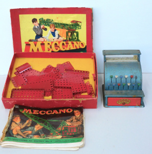 Lot 120 - Boxed Meccano Outfit No 6 set c1950s (completeness unknown) and Englis