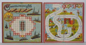 Lot 124 - 2 x Vintage Australian Game Boards inc Commonwealth Navy by National &