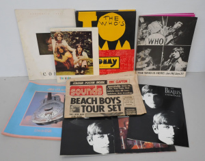 Lot 149 - Group lot of retro music related items inc The Who promo pack and tick