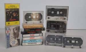 Lot 169 - Group of retro cassette albums and ingles in attractive miniature ches