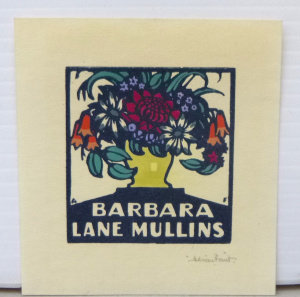 Lot 190 - Adrian George Feint (1894 - 1971) Unframed Colour Woodblock print - Bo