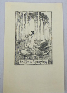 Lot 193 - Sydney Long (1871 - 1955) Unframed Etching - Bookplate for Syney Long
