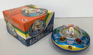 Lot 206 - As in box battery powered Bump and Go X-7 Space Explorer Ship by CL Ta