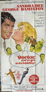 Lot 210 - Doctor You've Got To Be Kidding 1967 original 3 sheet Movie poster sta