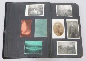 Lot 216 - Large album of 19thC and Early 20thC photographs and postcards depicti