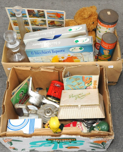 2 x Boxes of Mixed Items incl Boxed Playstiks, Assorted Homewares, Mixed Tins et 2 x Boxes of Mixed Items incl Boxed Playstiks, Assorted Homewares, Mixed Tins et