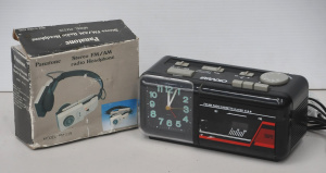 2 x Vintage Audio Items incl Irradio FMAM Radio Cassette Player Alarm Clock & 2 x Vintage Audio Items incl Irradio FMAM Radio Cassette Player Alarm Clock &
