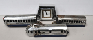 Vintage 3 Piece Hoge 900 Streamliner Train & 2 x Carriages & Art Deco Cl