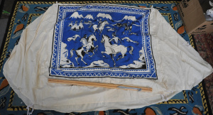 Lot 11 - Vintage kid's tent by Lindsays Leichardt c1983 w 2 x poles & pegs