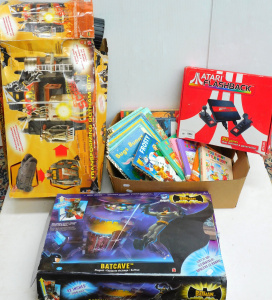 Lot 76 - Mixed Lot of Vintage Children's Books and Modern Boxed Toys inc Atari F