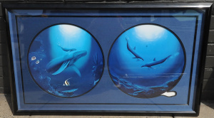 Lot 91 - Large Framed Signed Double Print 'Innocent AgeDolphin Serenity' by Robe