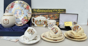 Lot 109 - Lge grp Royalty - George V Maling teapot, Elizabeth 11 trios, Carlton