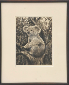 Lot 113 - Ernest Edwin Abbott (1888 - 1973) Framed Drypoint Etching - Dignity -